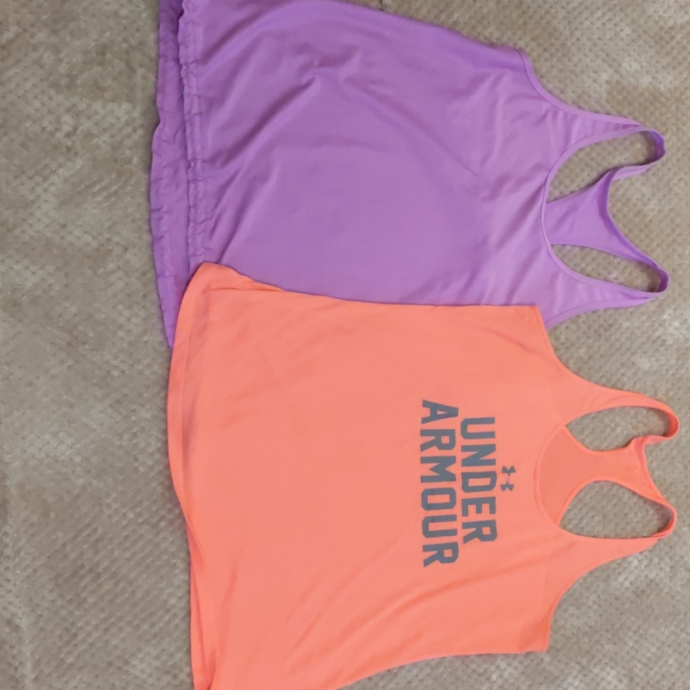 2 underarmor workout tanks.